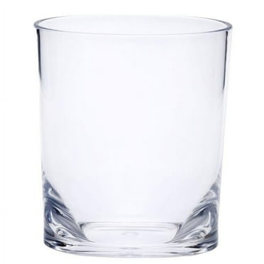 Acrylic Stemless Whiskey Glass, Clear - Set of 4