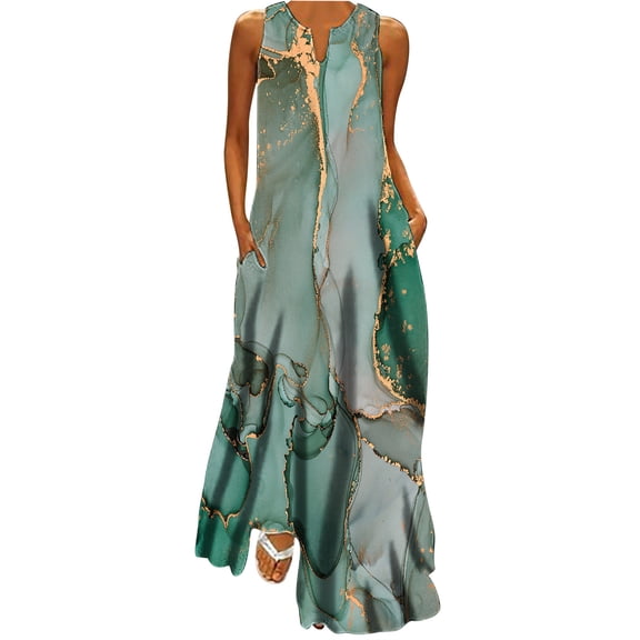Summer Dresses for Women 2026 Vacation Beach Casual Flowy Spring Maxi Dress Floral Plus Size Sundress Long Sun Dresses