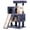 Dark Grey, variant on HarmonyStrings  36 inches Cat Tree for Indoor Cats Cat Tower with Scratching Posts Multi-Level Cat Furniture Condo with Ramp, Perch Spacious Cat Cave & Funny Toys for Kittens House-Ashy