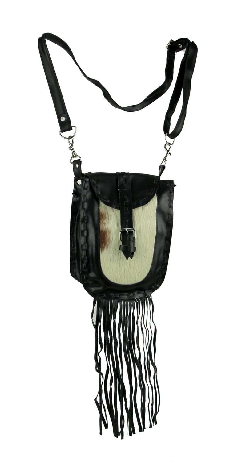 hair on hide crossbody purses