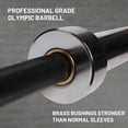 thumbnail image 4 of Olympic Barbell Bar,500bl,700bl,1000bl, Capacity Available with Hard Chrome Sleeves for Gym Home Exercises, Weightlifting and Powerlifting, 4 of 5