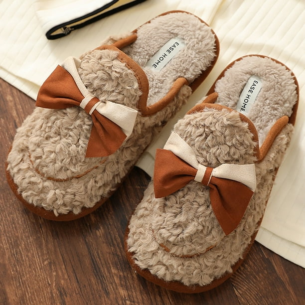 Pantufla Zapatillas de interior difusas, cómodas zapatillas térmicas planas antideslizantes para el hogar en interiores Ndcxsfigh Tenis De Mujer Tenis De Hombre