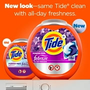 Tide Power PODS® Laundry Detergent Pacs with Febreze Odor Eliminators, Spring & Renewal, 45 Count