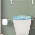 thumbnail image 2 of ZIATUBLE Ocean Starfish Toilet Tank Lid Cover Soft Toilet Water Tank Cover with Elastic Edges Toilet Tank Lid Dust Cover Easy to Clean Toilet Tank Protector Cover for Bathroom Decor, 2 of 5