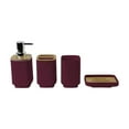 thumbnail image 1 of simhoa 4 Pieces Bathroom Accessories Set Home Farmhouse for Family Vanities Wedding Red, 1 of 8