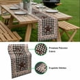 thumbnail image 5 of Farm Plaid Table Runner - 60 Inch Long, Kitchen Dining Table Runner Dresser Scarves, West Texas Star Rustic Farmhouse Black Brown Farmhouse Decor for Coffee Tables Wedding Party Banquet, 5 of 8