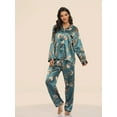 thumbnail image 4 of womens-print-pajama-set-long-sleeve-tops-and-pants-loungewear-sleepwear, 4 of 10