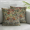 thumbnail image 3 of Nawypu William Morris Vintage Peacock Floral Decorative Throw Pillow Covers Soft Throw Pillowcases Home Decor Living Room Cushion Case for Bed Couch Car, 3 of 5