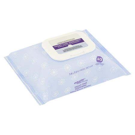 Equate Beauty Night-Time Soothing Makeup Remover Towelettes, 40 (Best Makeup Remover Towelettes)