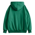 thumbnail image 3 of Mens Long Sleeve Zip-up Hoodie With Kanga Pocket Dark Green XL, 3 of 6