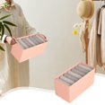 thumbnail image 2 of Fiudx Caja de Almacenamiento Plegable Lavable, Organizador de 7 Compartimentos, Diseño Compacto, Almacenamiento de Ropa Interior Sin Tapa, Uso Doméstico Multifuncional, Asas de Fácil Transporte, Tama, 2 of 7