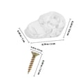 thumbnail image 2 of FENGGUIQU 100 Clips 100 Screws Mirror Glass Clips Golden Screws Hotel Use, 2 of 8