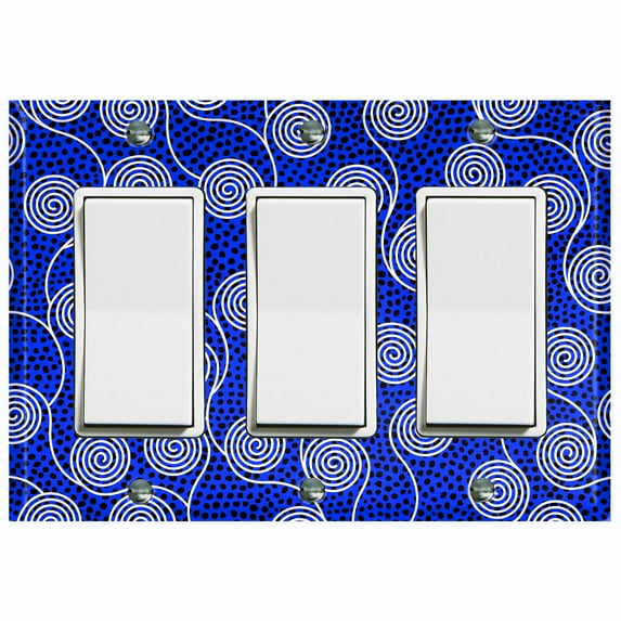 Metal Light Switch Plate Cover Colorful Safari African Tribal Art Pattern SFR028