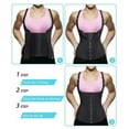 thumbnail image 5 of Waist Trainer Tank Top For Women Zipper Body Shaper Tummy Control Sleeveless Top, Women's Activewear Body Shaping Underwear, 5 of 7