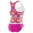 thumbnail image 2 of Speedo Girls Diamond Geo Racerback Tankini Pink Size 14, 2 of 2