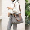 thumbnail image 3 of KAWELL Women's Canvas Tote Purses Work Shoulder Crossbody Bag Vintage Multi-pocket Handbags, 3 of 5
