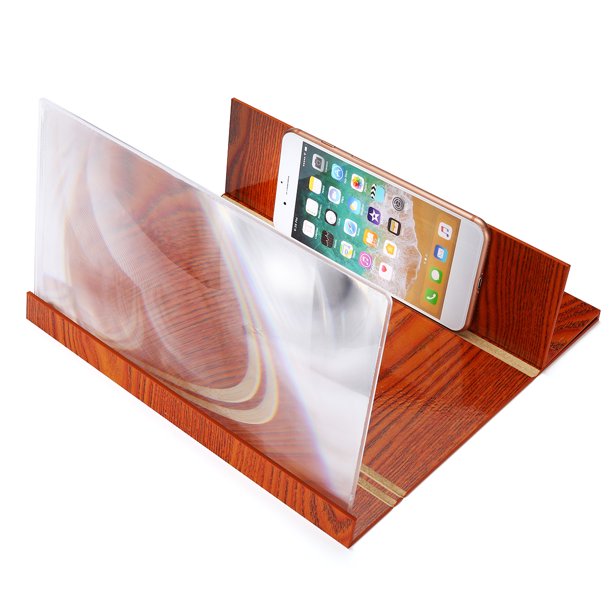 Phone Screen Magnifier 12" Desktop 3D HD Enlarger Movie Video