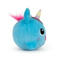thumbnail image 3 of Jumbo Plushy Skwishy Sparkle the Blue Unicorn Slow Rise Foam Plush Toy, 3 of 5