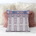 thumbnail image 3 of Amrita Sen Designs CAPL833FSDS-ZP-18x18 18 x 18 in. Taj Garden Columns Duo Suede Zippered Pillow with Insert - Beige, Blue & Red, 3 of 5