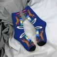 thumbnail image 7 of Women'S Novelty Funny Crew Socks Men'S Michigan Flag Design Socks, 7 of 7