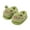 Green, variant on XIMIN Toddler Boys Girls Cute Slippers Panda Fluffy Fuzzy Slippers Non-Skid Cartoon Shoes Animal Plush Indoor House Slip-on Shoes Winter Warm House Slipper