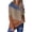 Brown, variant on Women's Plus Size Shirts Fashion Color Block Tops Round Neck Long Sleeve Blouses Dressy Casual Going Out Clothes