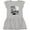 AC-Heather Grey, variant on Inktastic Little Sister and Biggest Baseball Fan Girls Toddler Dress