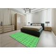 thumbnail image 4 of Ahgly Company Indoor Rectangle Patterned Neon Green Area Rugs, 6' x 9', 4 of 6