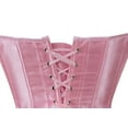thumbnail image 5 of Corset Top For Women Bustier Lingerie for Women Stain Overbust Vintage Waist Cincher Pink 2XL, 5 of 5