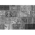 thumbnail image 1 of Ahgly Company Indoor Rectangle Patchwork Gray Transitional Area Rugs, 2' x 4', 1 of 1