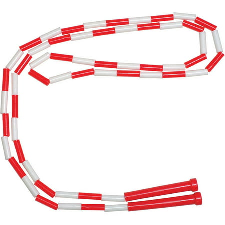 School Smart 7' Plastic Links Jump Rope, Red