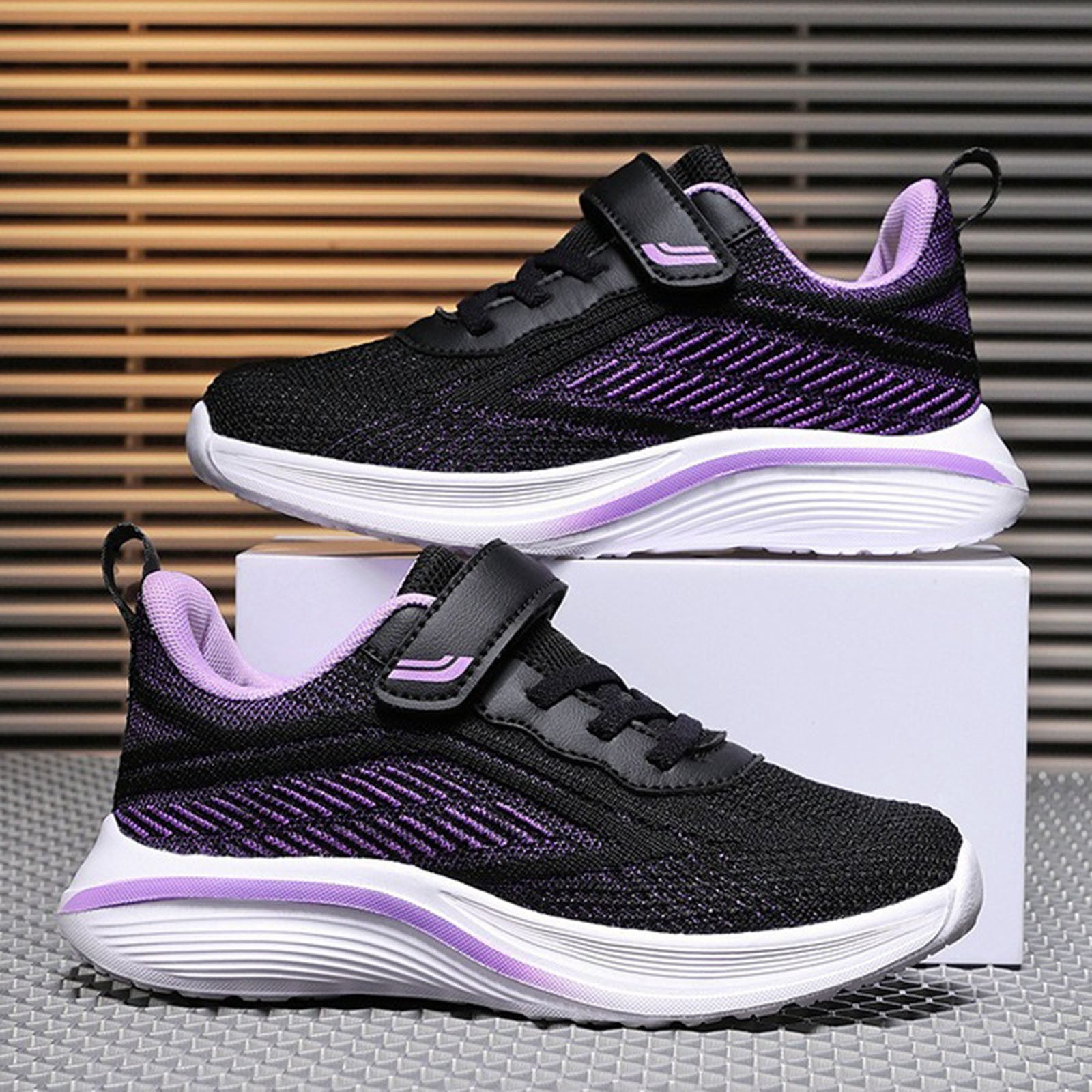 Quealent Boys Girls Sneakers Kids Shoes Unisex Lightweight Breathable Athletic Running Tennis Fitness Shoes for Toddler/Little Kid/Big Kid (Black,4)