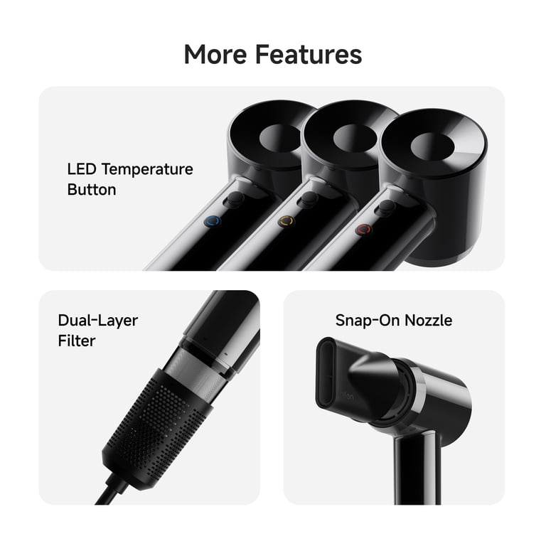 Laifen SE Air High-Speed Hair Dryer, 100,000 RPM Ionic Blow Dryer