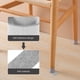 thumbnail image 5 of Rollo de tiras de fieltro para muebles, almohadillas autoadhesivas, protectores de suelo antideslizantes para patas de silla, 1 rollo, 5 of 8