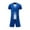 Blue, variant on Kids Football Jersey Set for Boy Girl, Custom Soccer T-Shirt for Child Youth School Team Sports Uniform
