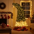 thumbnail image 2 of Zimtown 6ft Christmas Tree,Pre-lit Artificial Christmas Tree Crooked,250 Lights for Holiday Party, Office, Home, 2 of 12