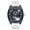 Black White, variant on Skeleton Dial Men Watches Steel Case Automatic Mechanical Sport Wristwatch Waterproof Luminous