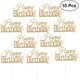 thumbnail image 1 of Lo mejor de Londres 10 Pack Feliz Cumpleaños Pastel Toppers Oro Decoraciones Feliz Sencillez, 1 of 3