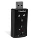thumbnail image 2 of Injueey Tarjeta de sonido USB externa 7,1, USB a Jack, adaptador de Audio para auriculares de 3,5mm, tarjeta de sonido de micrófono para Cargadores de dispositivos electrónicos específicos, 2 of 5