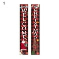 thumbnail image 1 of 1 Pair Door Banner Eye-catching Waterproof Oxford Cloth  Themed Pattern Hanging Banner for Home, 1 of 8