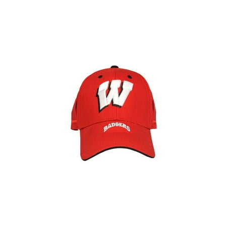 Wisconsin Badgers Pocket - NCAA Wisconsin Badgers EVOCAP Holds Eyewear in Place, School Color Cap, I-Tach technology construction; Side pockets lock glasses to your cap By J-BREM