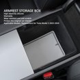 thumbnail image 4 of Bandeja Organizadora Para Consola Central, Caja De Almacenamiento Con Reposabrazos De Aspecto Elegante, Capacidad Amplia Y Duradera Para El Modelo 3 De 2023 A 2024, 4 of 8