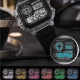 thumbnail image 5 of Yajisi Men's Electronic Sports Watch Waterproof Digital Wristwatch Luminous Alarm Transparent Purple, 12.2 inches / 31 cm, 5 of 9