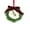 F, variant on Titcea Christmas Wreaths for Front Door, 7.1 Inch Hanging Winter Decor Xmas Pendant with Bell&Bow Tie