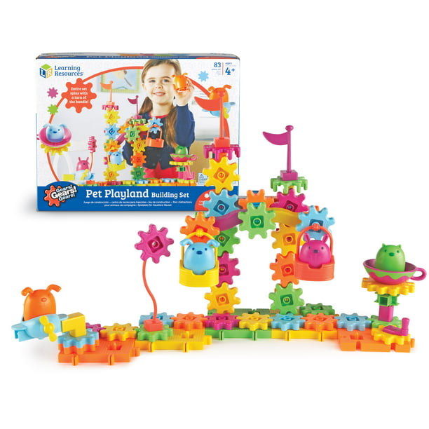 Learning Resources Gears! Gears! Gears! Pet Playland Building Set, 83 ...