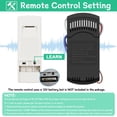 thumbnail image 3 of Kit de Control Remoto para Ventilador de Techo Prichor 3 Velocidades con Regulador de Luz 110V, 3 of 8