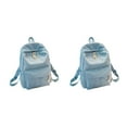 thumbnail image 1 of relayinert Cloth Lightweight And Practical Shoulder Bag For Everyday Practical Gifts Spacious School Backpack light blue 2Set, 1 of 6
