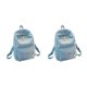 thumbnail image 2 of Qarigey de moda para mujer para la escuela o de viaje escolar espaciosa y cómoda Bolsas de viaje azul claro azul claro 2Conjunto, 2 of 6