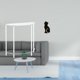 thumbnail image 2 of Mesita de noche de acrílico,Mesa auxiliar de acrílico transparente Mesa auxiliar transparente en capas,Figura de escritorio,Estatua de gato,linda estantería,escritorio,decoración del, 2 of 8