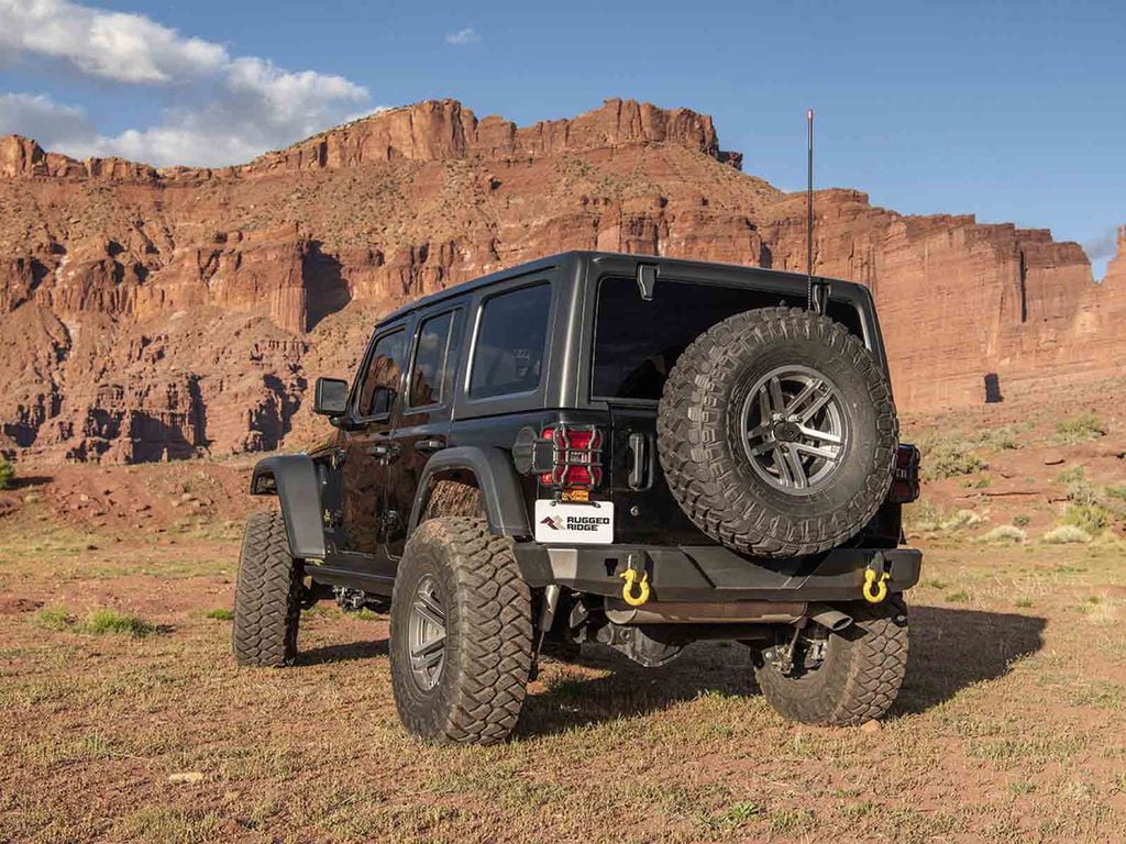 Rugged Ridge 11540.37 Heavy Duty Rear Bumper